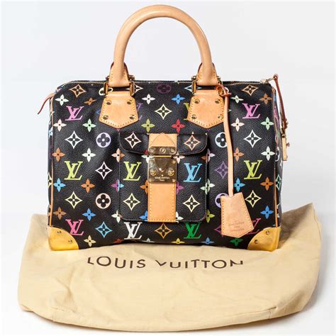 authentic louis vuitton multicolor speedy 30